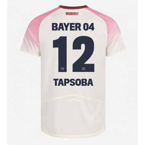 Billige Fotballdrakt Bayer Leverkusen Edmond Tapsoba #12 Replika Bortedrakt 2025-26 Kortermet Billige Fotballdrakt Bayer Leverkusen Edmond Tapsoba #12 Replika Bortedrakt 2025-26 Kortermet